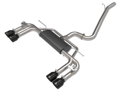 aFe Power - 49-36442-B | AFE Power MACH Force-Xp 3 IN to 2-1/2 IN Stainless Steel Cat-Back Exhaust System Black (2015-2020 S3 8V L4-2.0L t)