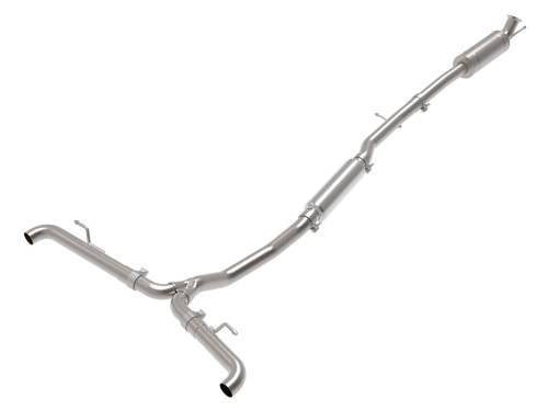 aFe Power - 49-36503 | AFE Power MACH Force-Xp 2-1/2 IN to 2-1/4 IN 304 Stainless Steel Cat-Back Exhaust System (2014-2019 GLA250 L4-2.0L t)