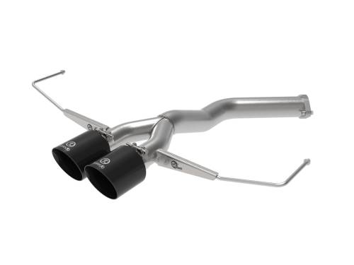 aFe Power - 49-37012-B | AFE Power Takeda 3 IN to 2-1/2 IN 304 Stainless Steel Axle-Back Exhaust w/ Black Tip (2019-2021 Veloster L4-1.6L t)
