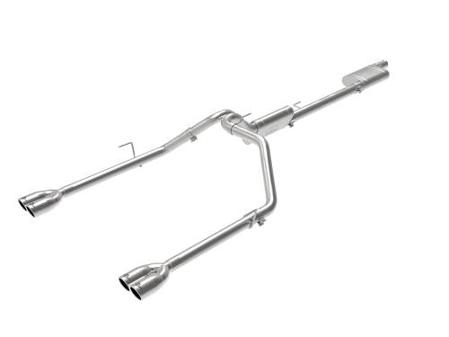 aFe Power - 49-38084-P | AFE Power Vulcan Series 3 IN to 2-1/2 IN 304 Stainless Steel Cat-Back Exhaust Polished (2020-2024 Gladiator JT V6-3.6L)