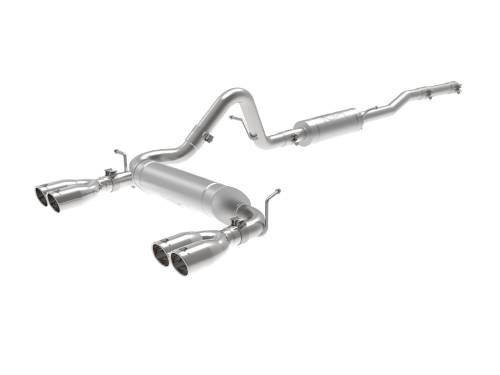 aFe Power - 49-38087-P | AFE Power Vulcan Series 2-1/2 IN 304 Stainless Steel Cat-Back Exhaust System Polished (2007-2018 Wrangler JK V6-3.6L/3.8L)