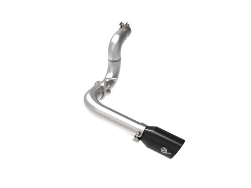 aFe Power - 49-38092-B | AFE Power Large Bore-HD 3 IN 304 Stainless Steel DPF-Back Exhaust System w/Black Tip (2020-2023 Wrangler JL V6-3.0L td)