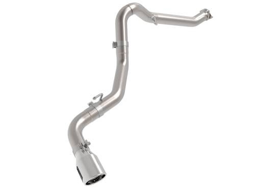 aFe Power - 49-38093-P | AFE Power Vulcan Series 3 IN 304 Stainless Steel DPF-Back Exhaust System w/Polished Tip (2021-2023 Gladiator JT V6-3.0L td)