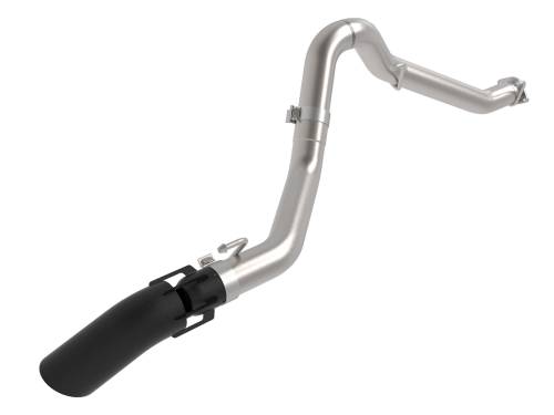 aFe Power - 49-38094-B | AFE Power Vulcan Series 3 IN 304 Stainless DPF-Back Hi-Tuck Exhaust System w/ Black Tip (2021-2023 Gladiator JT V6-3.0L td)