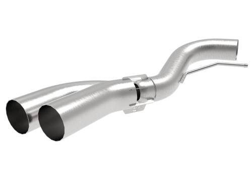 aFe Power - 49-43108-H | AFE Power Rebel 409 Stainless Steel DPF-Back Exhaust System w/ Dual Brushed Tips (2018-2021 F150 Pickup V6-3.0L td)