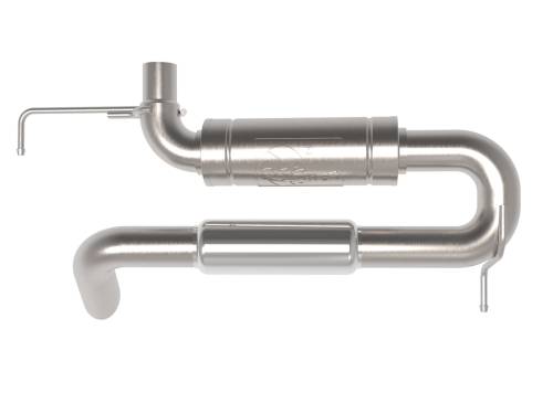 aFe Power - 49-43147 | AFE Power Apollo GT Series 3 IN 409 Stainless Steel Axle-Back Hi-Tuck Exhaust System (2021-2024 Bronco L4-2.3L t/V6-2.7L tt)