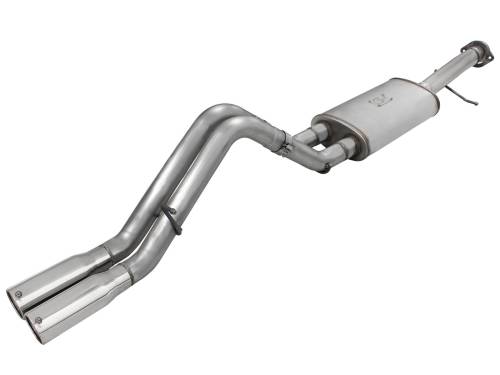 aFe Power - 49-44049 | AFE Power MACH Force-Xp 3 IN 409 Stainless Steel Cat-Back Exhaust System (2007-2008 H2 V8-6.0L/6.2L)