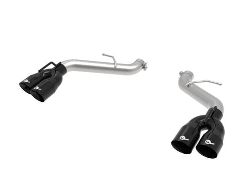 aFe Power - 49-44119NM-B | AFE Power MACH Force-Xp 2-1/2 IN 409 Stainless Steel Axle-Back Exhaust System Black (2016-2024 Camaro SS V8-6.2L)
