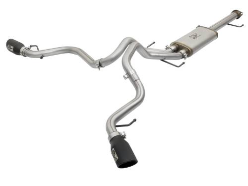 aFe Power - 49-46029-B | AFE Power MACH Force-Xp 3 IN to 2-1/2 IN 409 Stainless Steel Cat-Back Exhaust w/ Black Tip (2007-2018 FJ Cruiser V6-4.0L)