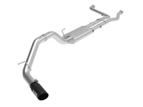 aFe Power - 49-46135-B | AFE Power MACH Force-XP 3 IN to 4 IN 409 Stainless Steel Cat-Back Exhaust System Black (2016-2024 Titan XD V8-5.6L)