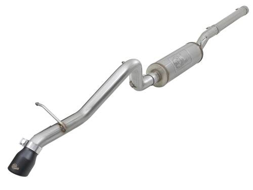 aFe Power - 49-48057-B | AFE Power MACH Force-Xp 2-1/2 IN 409 Stainless Steel Cat-Back Hi-Tuck Exhaust w/ Black Tip (2007-2018 Wrangler JK V6-3.6L/3.8L)
