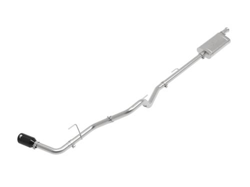 aFe Power - 49-48089-B | AFE Power Apollo GT Series 2-1/2 IN Stainless Steel Cat-Back Exhaust System w/ Black Tip (2020-2024 Gladiator JT V6-3.6L)