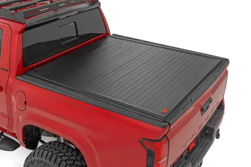 Rough Country - 50415551 | Rough Country Hard Roll Up Bed Cover For Toyota Tacoma (2024-2025) | 5' Bed