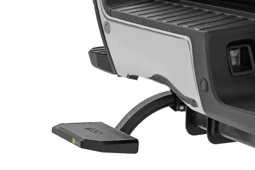 Rough Country - PW051579 | Rough Country Retractable Bed Step For Ford F-250 / F-350 / F-450 (2023-2024) | Manual Pull