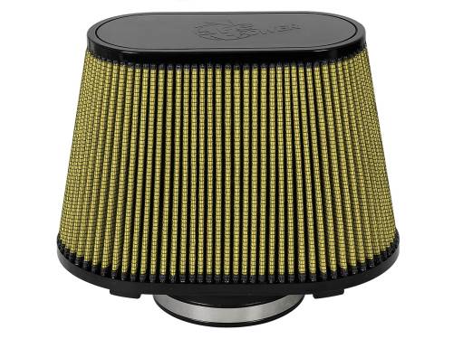 Afe - Advance Flow Engineering - 72-90108 | aFe Power Magnum FORCE Intake Replacement Air Filter With Pro GUARD 7 Media | 4-1/2 IN F x (11x6-1/2) IN B x (8-1/2x4) IN T x 7-1/2 IN H