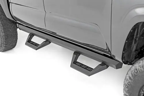 Rough Country - 73004 | Rough Country SRX2 Adjustable Aluminum Steps Double Cab | Toyota Tacoma 2WD/4WD (2024-2025)