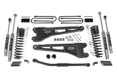 BDS Suspension - BDS1306H | BDS Suspension 2.5 Inch Lift Kit With Radius Arm For Ford F-450 Super Duty 4WD (2023-2024) | Rear NX2 Nitro Series Shocks