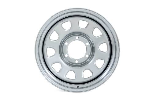 Rough Country - RC158545C | Rough Country Steel Wheel Chrome | 15x8 / 5x4.5 / 3.30 Bore / -19