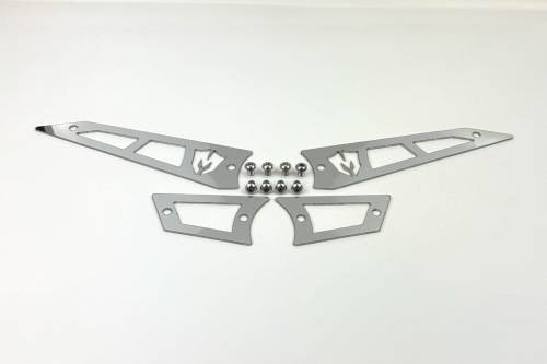McGaughys Suspension Parts - 50791 | McGaughys Replacement Stainless Steel Badges for Upper Control Arms, 2019-2025 GM Truck 1500