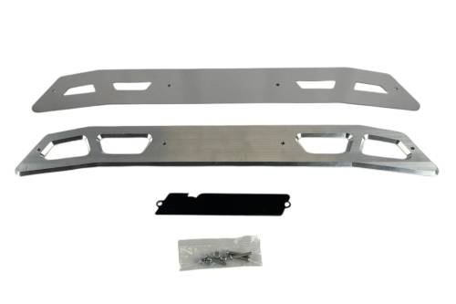 McGaughys Suspension Parts - 51047 | McGaughys Billet Face Plate (fits 4? Crossmember), 2020-2025 GM 2500/3500 Truck, Raw