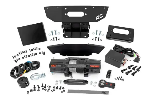 Rough Country - 93206 | Rough Country Winch Mount For For Polaris RZR XP 1000 | With RS6500S Winch