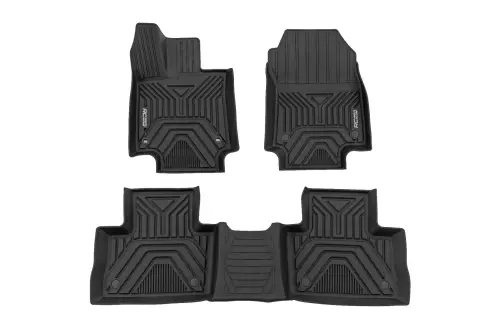 Rough Country - FF-71602 | Rough Country Flex-Fit Floor Mats For Toyota RAV4 | Front & Rear