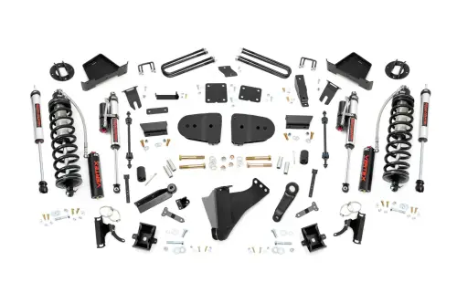 Rough Country - 400159 | Rough Country 4.5 Inch Coilover Conversion Lift Kit For Ford F-250/F-350 Super Duty 4WD | Vertex Adjustable Shocks