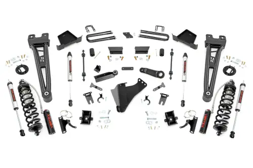 Rough Country - 400358 | Rough Country 4.5 Inch Coilover Conversion Lift Kit For Ford F-250/F-350 Super Duty 4WD | Radius Arms, V2 Monotube Shocks