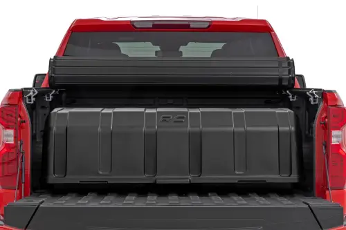 Rough Country - 10208 | Rough Country Truck Bed Cargo Storage Box Easy Access Fits Full-Sized Trucks | 56” Wide, With Lid