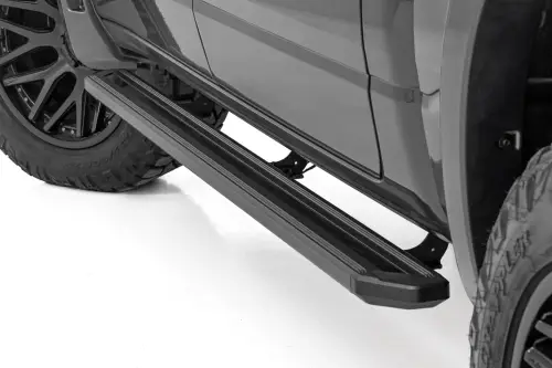 Rough Country - 55004 | Rough Country Multi Color LED Running Boards For Ram 1500 / 1500 TRX | Crew Cab