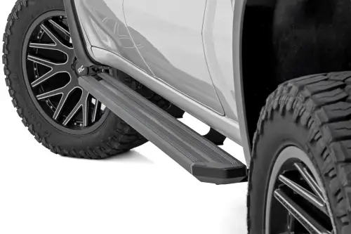 Rough Country - 55007 | Rough Country Multi Color LED Running Boards For Chevrolet Silverado / GMC Sierra 1500, 2500 & 3500 | Crew Cab