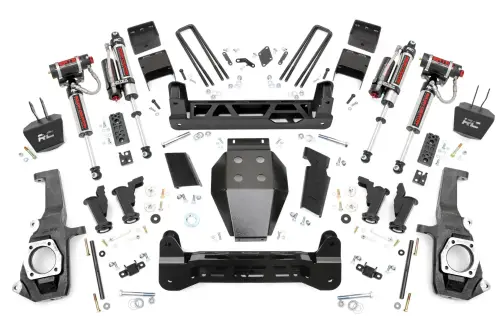 Rough Country - 10450 | Rough Country 7.5 Inch Lift Kit For Chevrolet/GMC 2500 HD & 3500 HD | Vertex Reservoir Shocks
