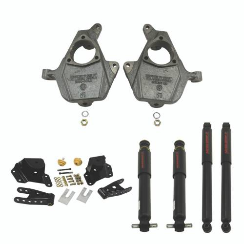 Belltech - 1009ND | Belltech 2 Inch Front / 4 Inch Rear Lowering Kit Nitro Drop 2 Shocks (2001-2006 Silverado, Sierra 1500 2WD | Std. Cab / Short Bed)