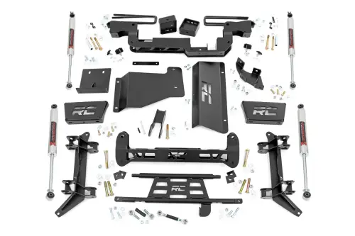 Rough Country - 16140 | Rough Country 6 Inch Lift Kit For Chevrolet K2500 Suburban, K2500 & K2500 / GMC K3500 | M1 Monotube