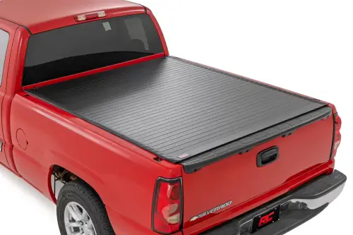 Rough Country - 50288650 | Rough Country Hard Roll Up Bed Cover For Chevrolet Silverado 1500 / GMC Sierra 1500 | 6' 7" Bed
