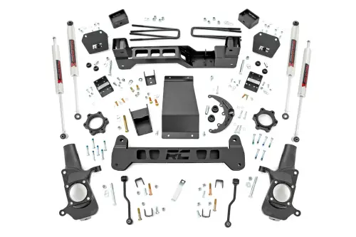 Rough Country - 25940 | Rough Country 6 Inch Lift Kit For Chevrolet Silverado/GMC Sierra 2500 4WD | M1 Monotube Shocks