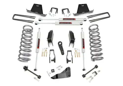 Rough Country - 34840 | Rough Country 5 Inch Lift Kit For Ram 2500 / 3500 Mega Cab | Diesel Engine, M1 Monotube Shocks