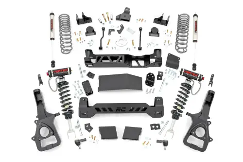 Rough Country - 88357 | Rough Country 6 Inch Lift Kit Ram 1500 4WD | Vertex Coilovers With V2 Shocks Rear Shocks