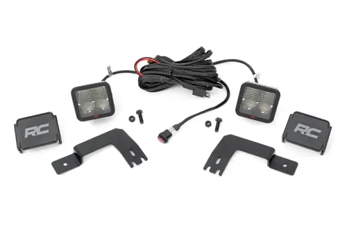 Rough Country - 93189 | Rough Country LED Light Kit For Polaris Xpedition ADV-5 | Under Bed Mount, 2 Inch Cube Lights, Spectrum Series