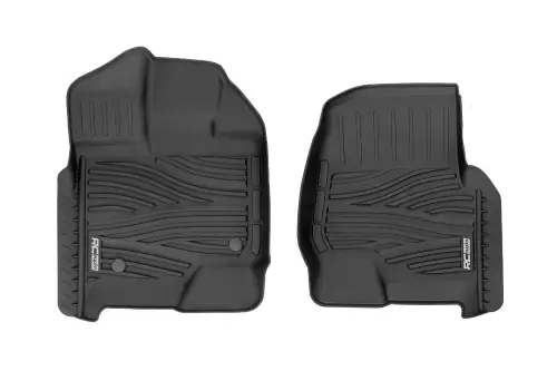 Rough Country - FF-5151 | Rough Country Flex-Fit Floor Mats For Ford F-150 / F-150 Lightning / Raptor | Front