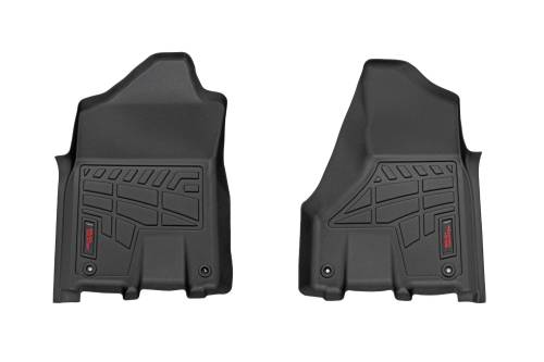Rough Country - SM31431 | Rough Country Sure Fit Floor Mats For Ram 2500/3500 2WD/4WD | Crew Cab, Front Row, Front Row Bucket Seats
