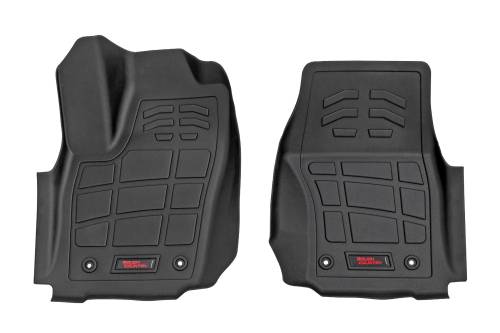 Rough Country - SM71223_A | Rough Country Sure Fit Floor Mats For Toyota Tacoma 2WD/4WD | Double Cab, Front
