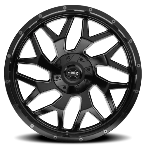 Rough Country - TW427C-20903504-12 | Rough Country Torque Vortex Wheel | Satin Black / 20x9 / 6x5.5/6x135 / -12mm
