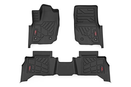 Rough Country - SM71324 | Rough Country Sure Fit Floor Mats For Toyota 4Runner | Front & Second Row