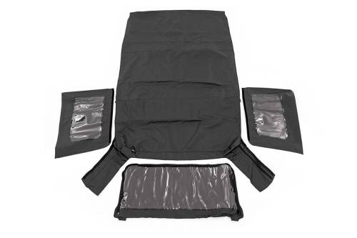 Rough Country - RC85130.35 |  Rough Country Replacement Soft Top For Jeep Wrangler JK | Black Denim, 4 Door