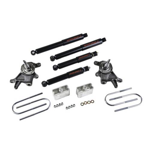 Belltech - 439ND | Belltech 2 Inch Front / 3 Inch Rear Complete Lowering Kit with Nitro Drop 2 Shocks (1998-2000 Frontier 2WD)