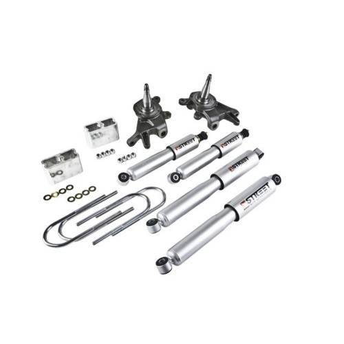 Belltech - 439SP | Belltech 2 Inch Front / 3 Inch Rear Complete Lowering Kit with Street Performance Shocks (1998-2000 Frontier 2WD)