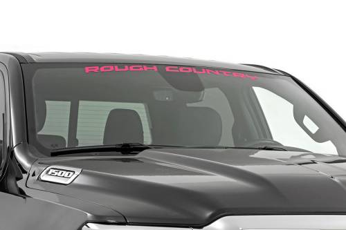 Rough Country - 84166PK | Rough Country Window Decal | 3.6 X 35 Inch, Pink