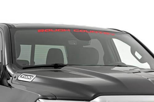 Rough Country - 84166RD | Rough Country Window Decal | 3.6 X 35 Inch, Red