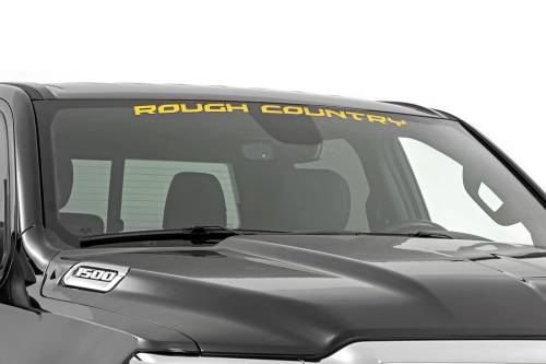 Rough Country - 84166YL | Rough Country Window Decal | 3.6 X 35 Inch, Yellow